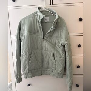 Anthropologie Allfenix Sage Green Bomber Jacket